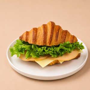 Turkey & Cheese Croissant Sandwich